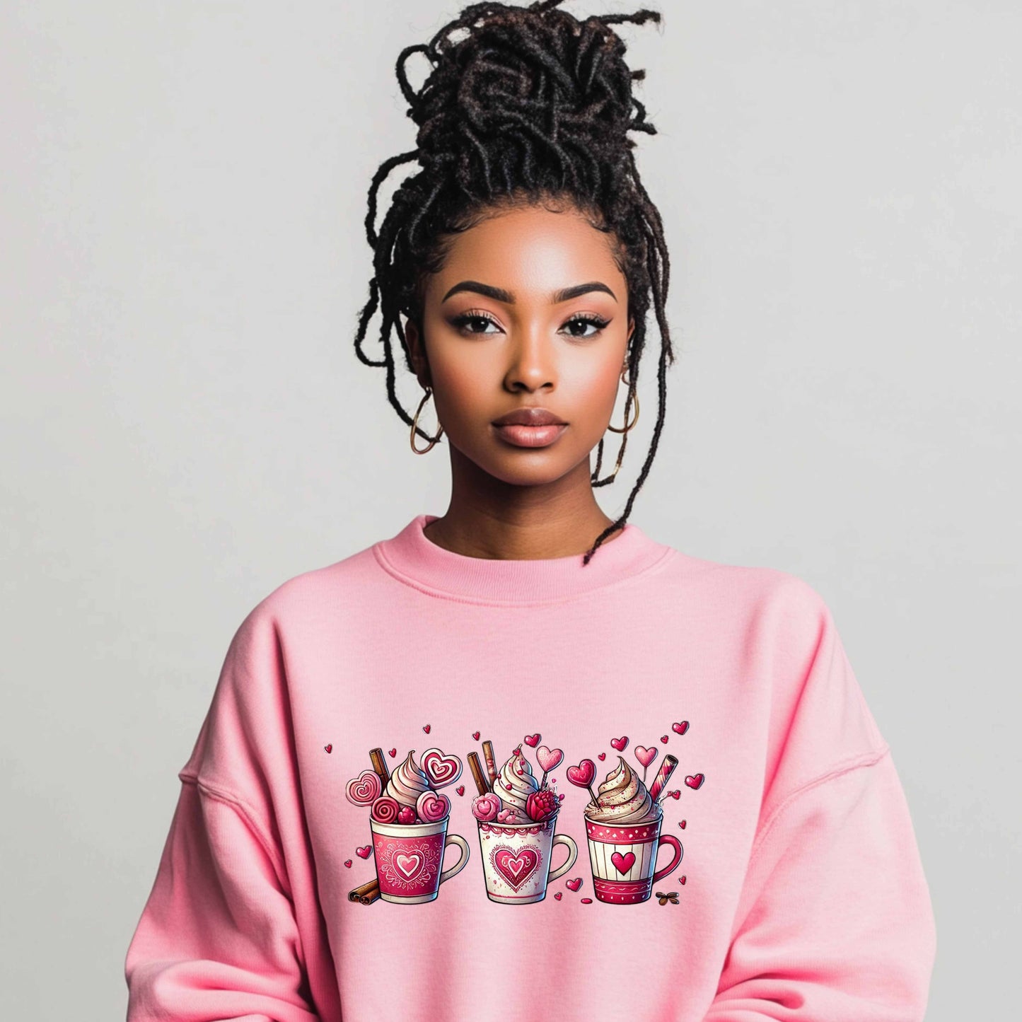 Valentine's Day Coffee Mug Sweatshirt